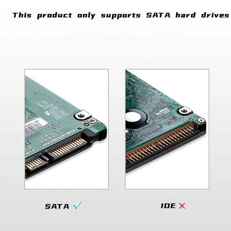 2.5インチ SSD HDD USB 3.0 外付けケース 透クリア 2個セット SATA UASP 工具不要 高速データ転送 5Gbps ポータブル Win Mac Linux 電源不_画像6