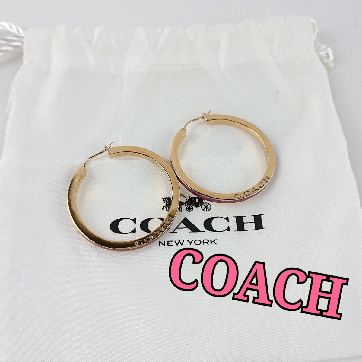 COACH ...  серьги  