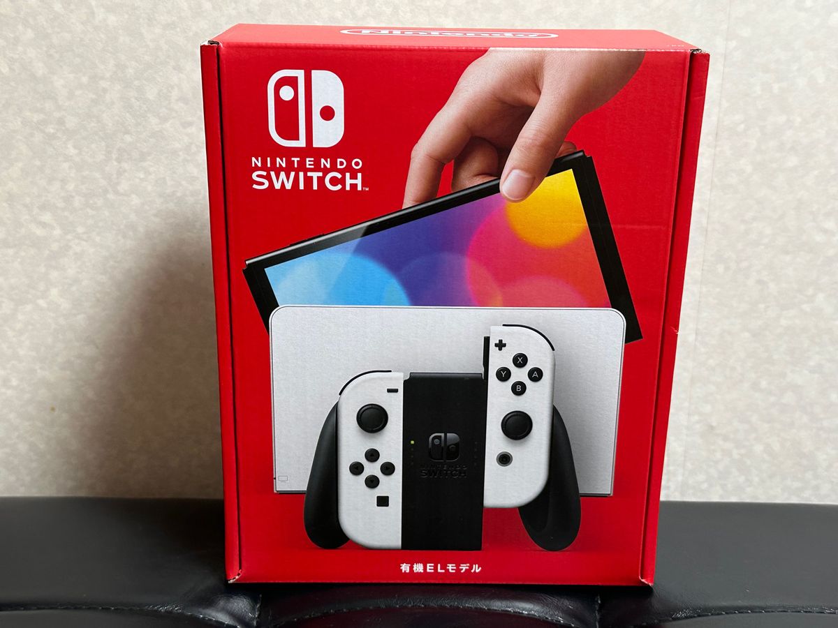 新品未開封 Nintendo Switch 有機ELモデル ホワイト 店舗印有り 出品
