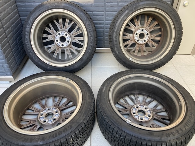 235/45R18 スタッドレス　タイヤホイール4本セット　カムリWS 純正ホイール　2022年製　空気圧センサー付　AXVH70系_ホイール裏面