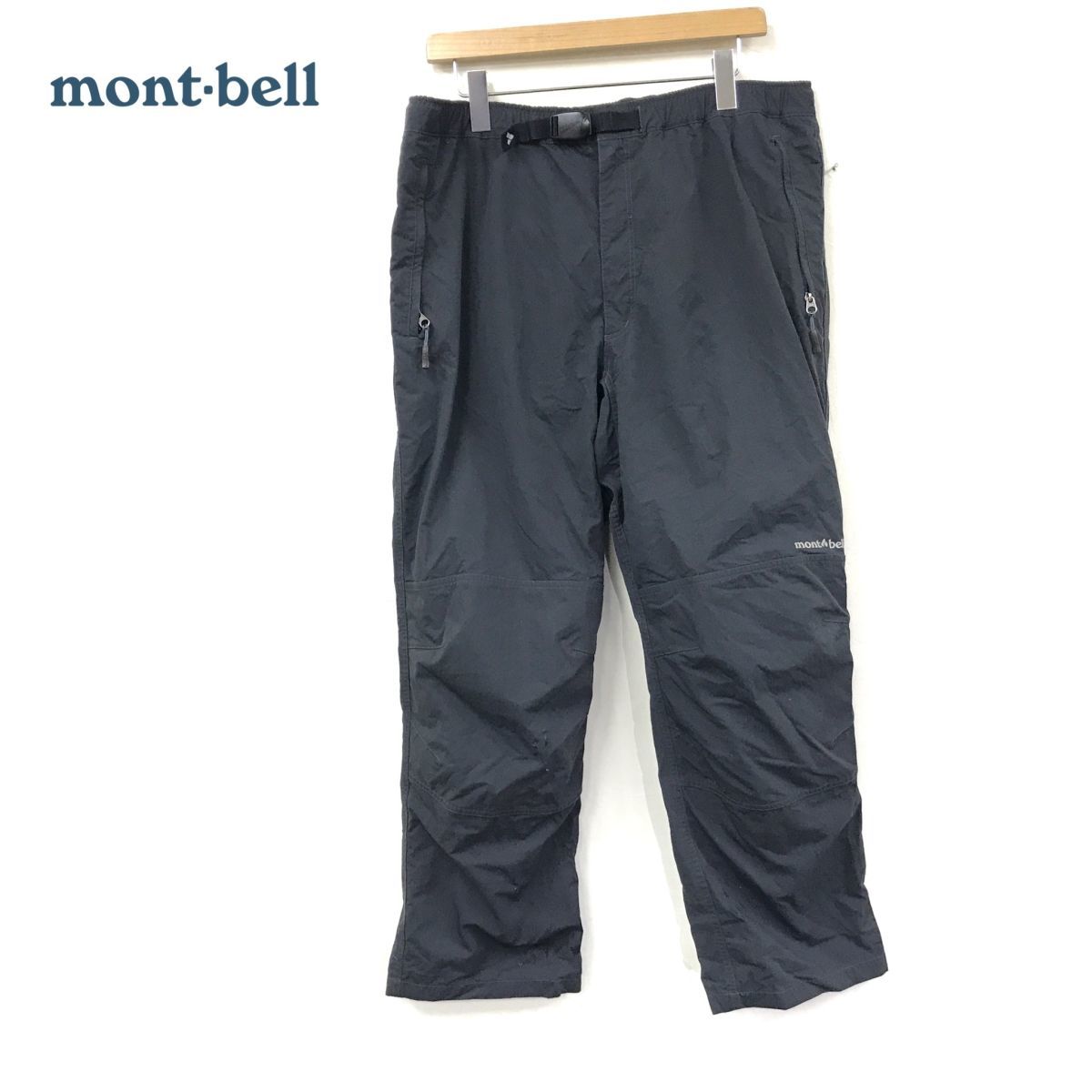 D408-N◆ mont-bell モンベル サウスリムパンツ メンズ トレッキングパンツ 立体裁断 ◆ sizeXXL-S グレー系 ナイロン100_画像1