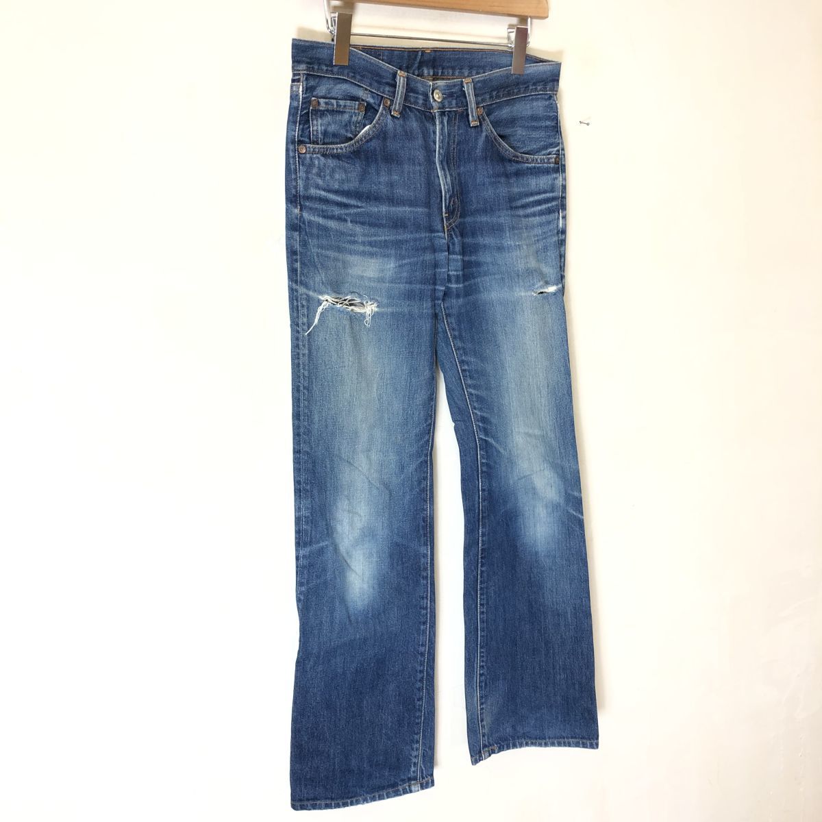 D1060-F◆ Levi's リーバイス 517 XX デニムパンツ ジーンズ ブーツカット フレア ◆ sizeW30 L34 コットン100 インディゴブルー 古着_画像5