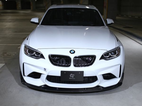 3Dデザイン BMW F87 M2 (1H30G) 2シリーズ フロントリップスポイラー用 カナード(単品) カーボン_画像4