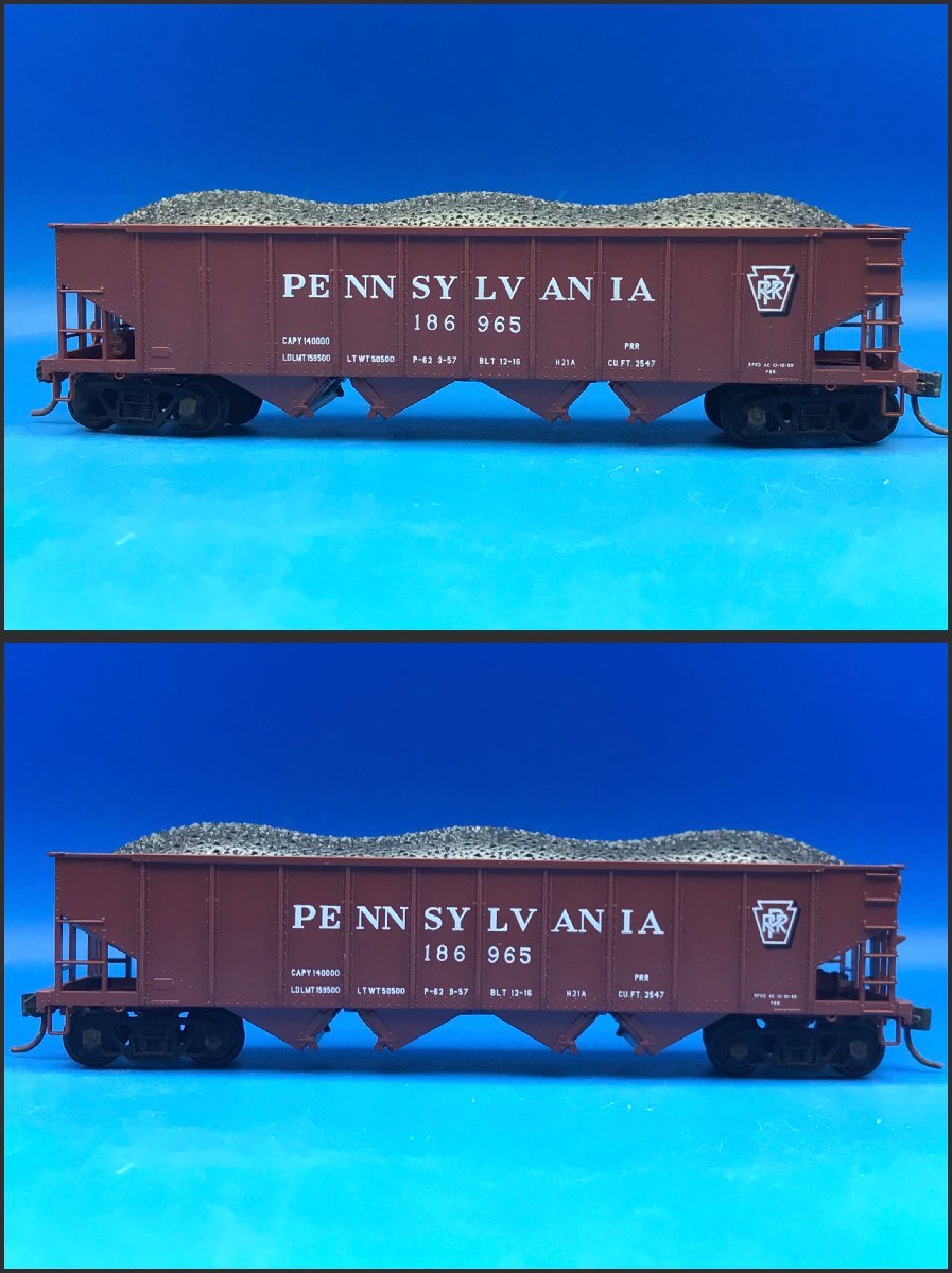 3L　HO_外国形　BOWSER　バウザー　貨車　PENNSYLVANIA　ペンシルバニア　PRR　186965号　箱無し　ジャンク品　#880_画像2