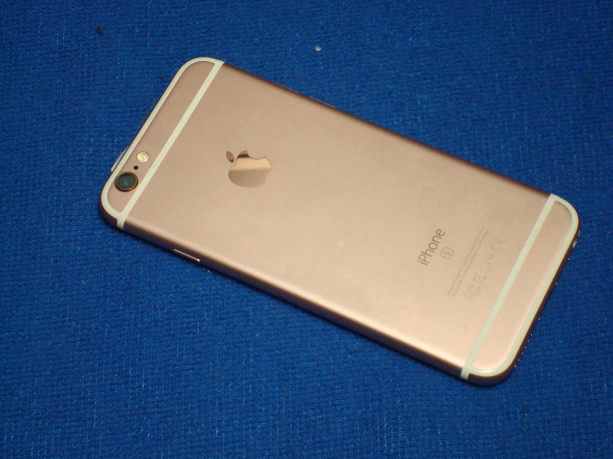 iPhone 6S 64GB au解除 iOS15.8 apple純正バッテリ交換済 フロントパネル新品交換済 送料無料