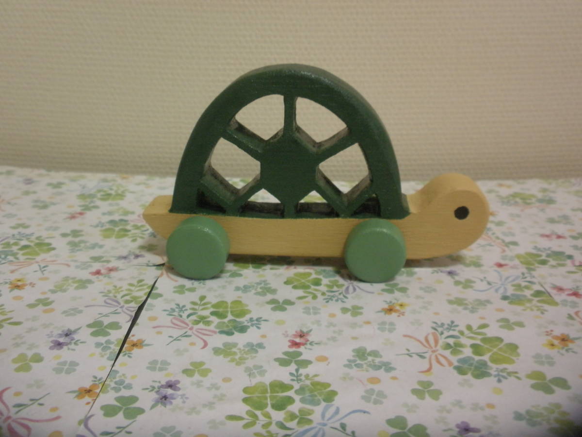 [ original work ] handmade wooden toy ~....ko Logo ro( turtle ) work No.879
