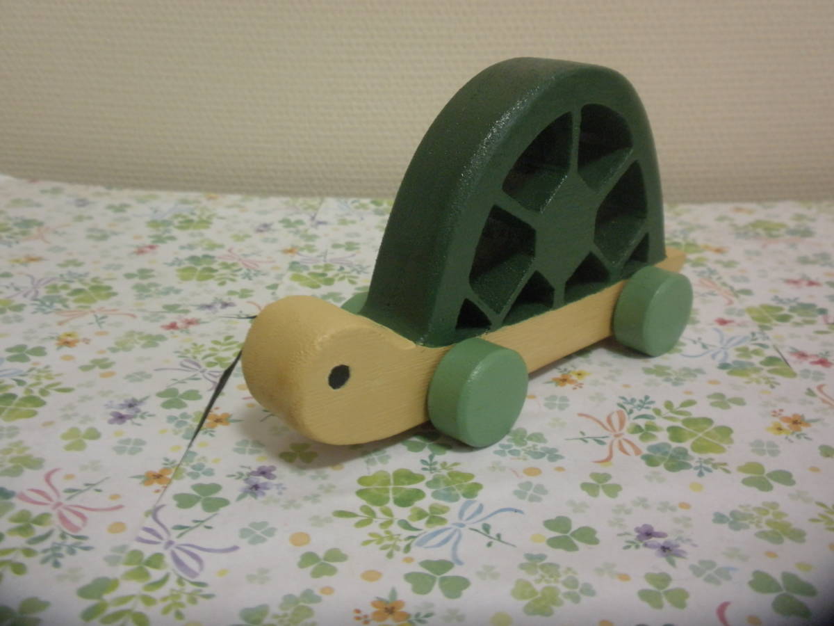 [ original work ] handmade wooden toy ~....ko Logo ro( turtle ) work No.879