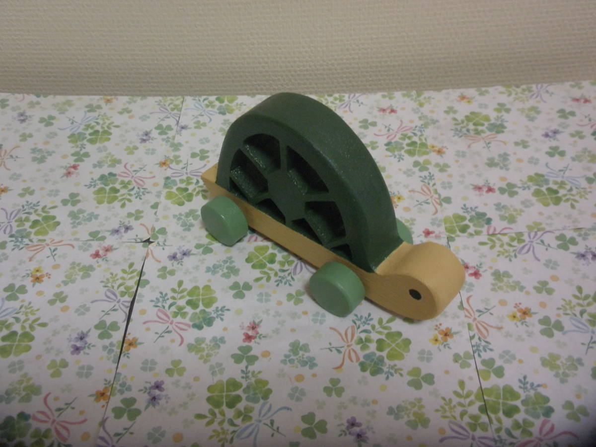 [ original work ] handmade wooden toy ~....ko Logo ro( turtle ) work No.879