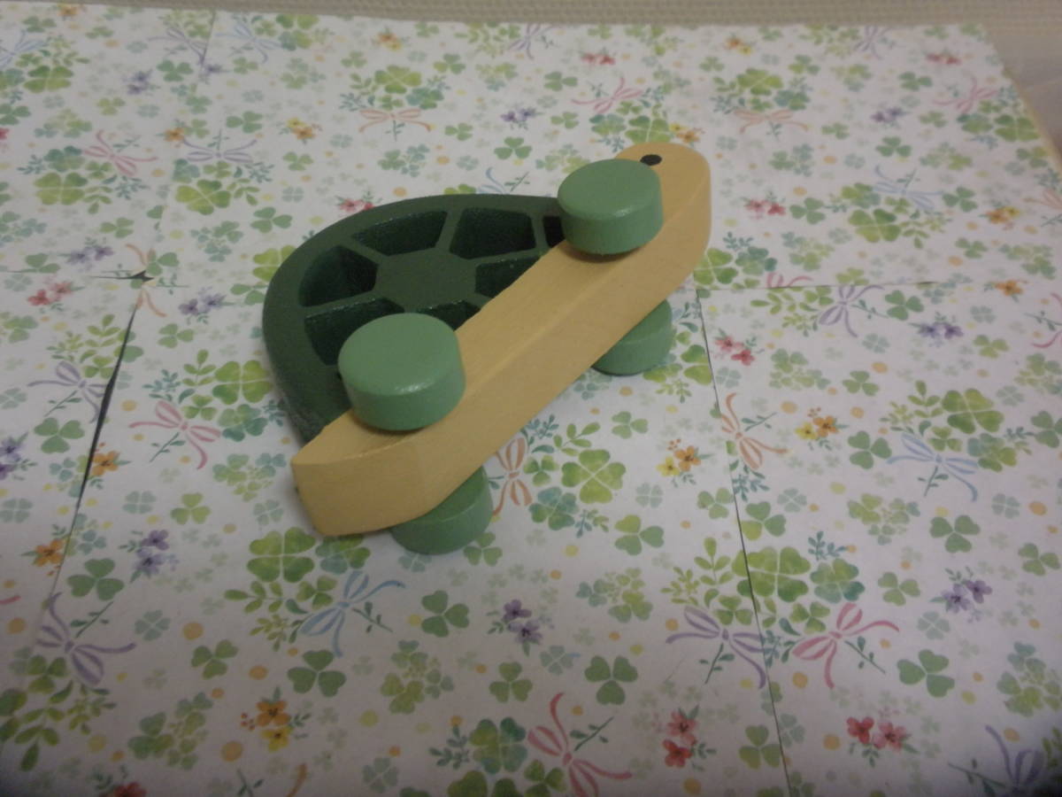 [ original work ] handmade wooden toy ~....ko Logo ro( turtle ) work No.879