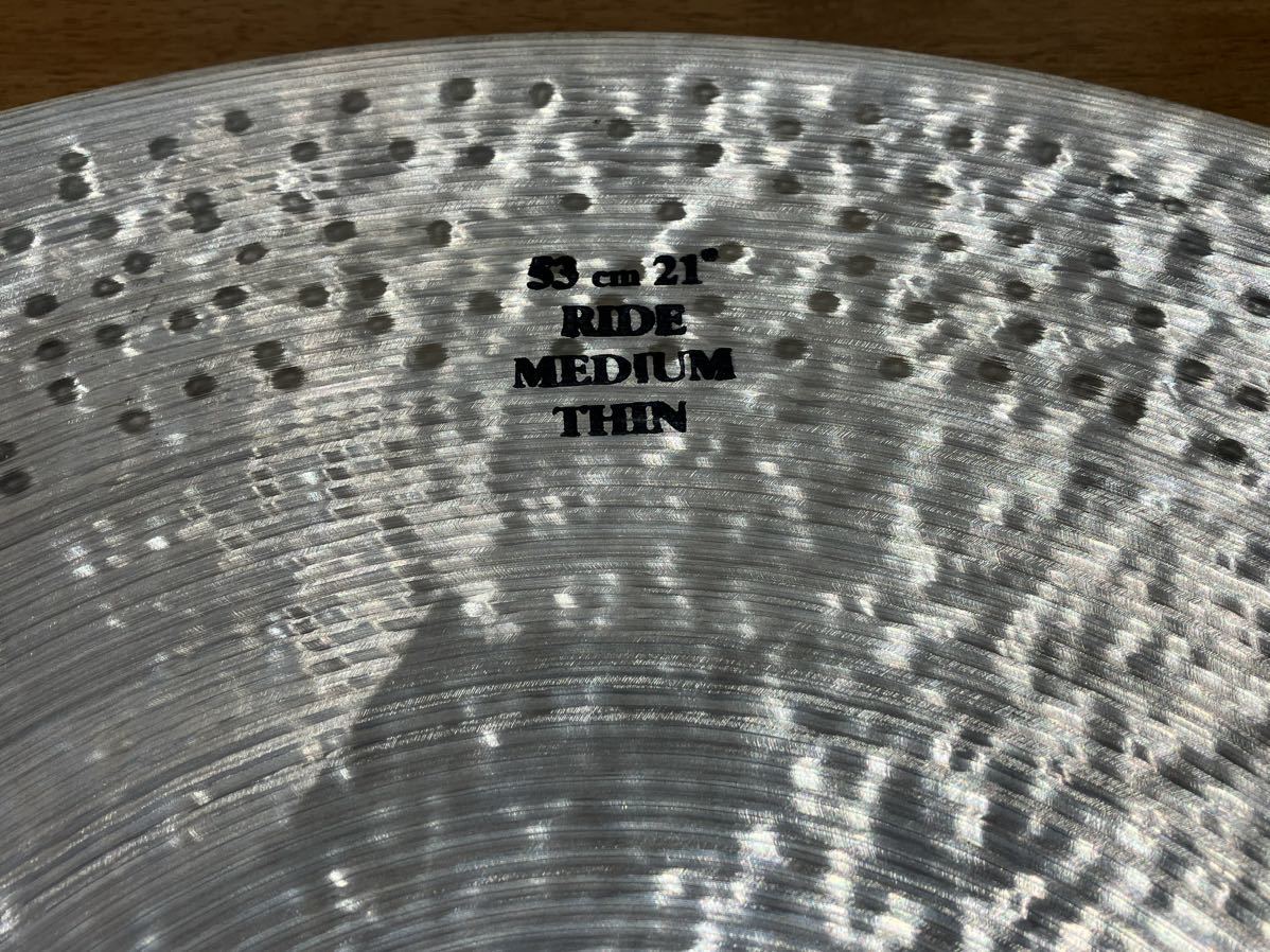 Grand Master cymbal 53cm 21 RIDE MEDIUM THIN シンバル_画像7