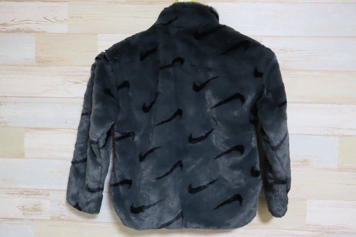 新品 定価15400円 140㎝ NIKE ナイキ スポーツウェア ジュニア フェイク ファー ジャケット Big Kids' Faux Fur Jacket DV3252