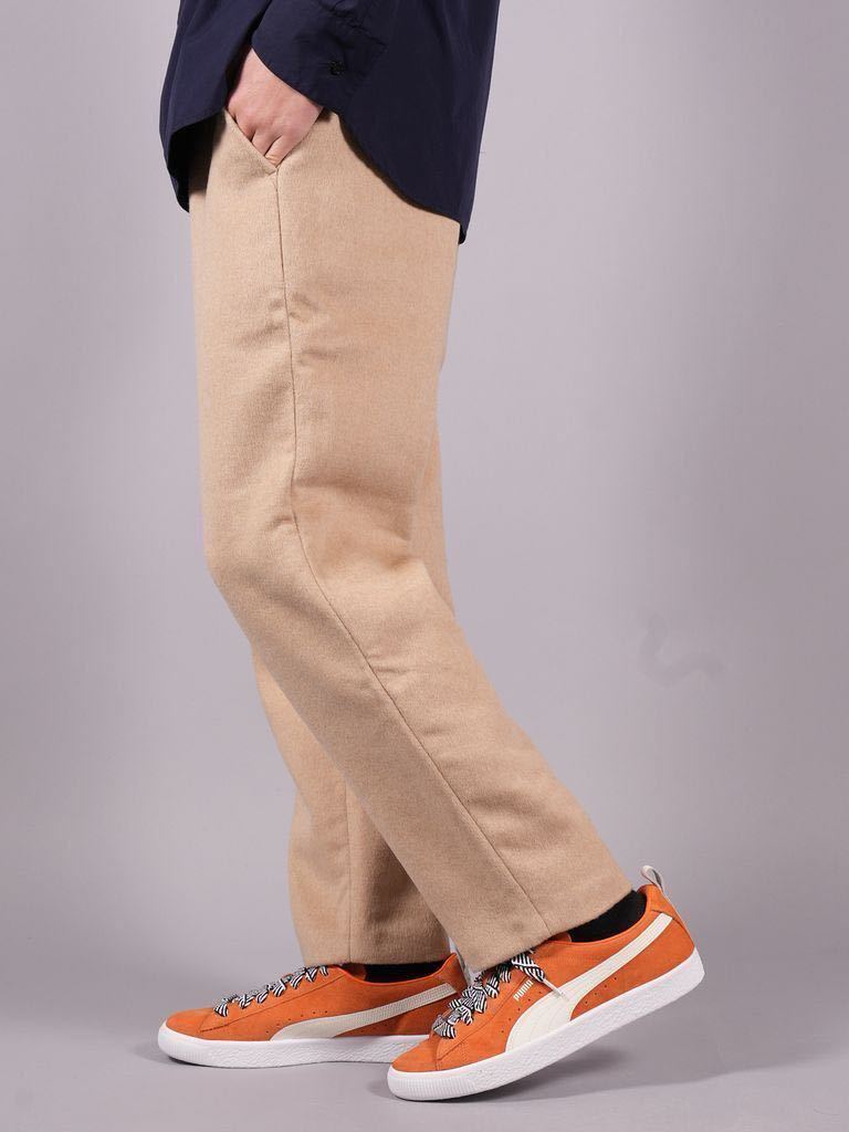 新品 M(USサイズ) PUMA X AMI WOOL PANTS / プーマ x アミ ウールパンツ ブラック　ベージュ　535993-67_画像6