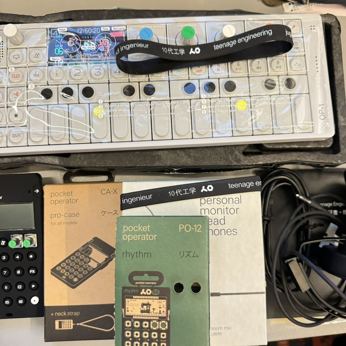 Teenage engineeringポータブルシンセサイザー OP-1 , Pocke Operator PO-12&Pro Case, X1 セット_画像7