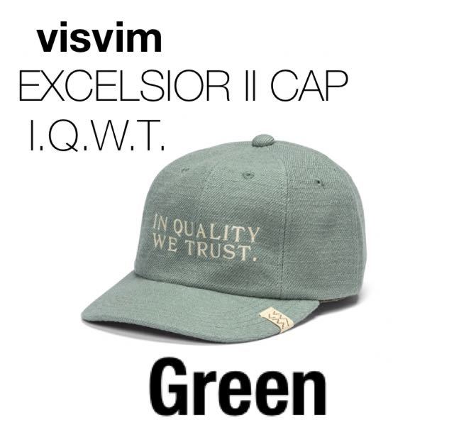 2023AW新品未使用完売品visvim EXCELSIOR II CAP I.Q.W.T. Green完売ビズビム中村ヒロキICTエクセルシオールキャップ人気カラー