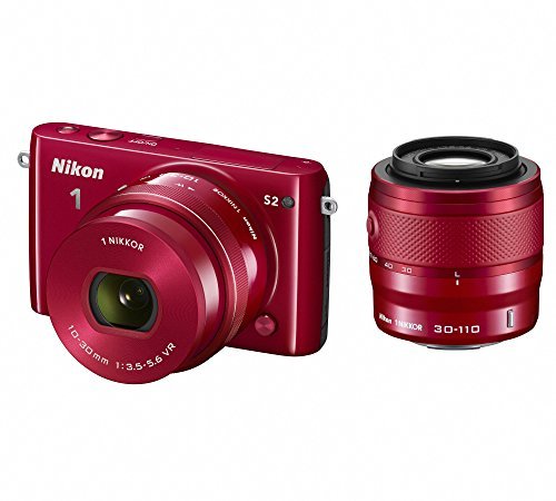 Nikon ミラーレス一眼 Nikon1 S2 ダブルズームキット レッドS2WZRD　(shin_画像1
