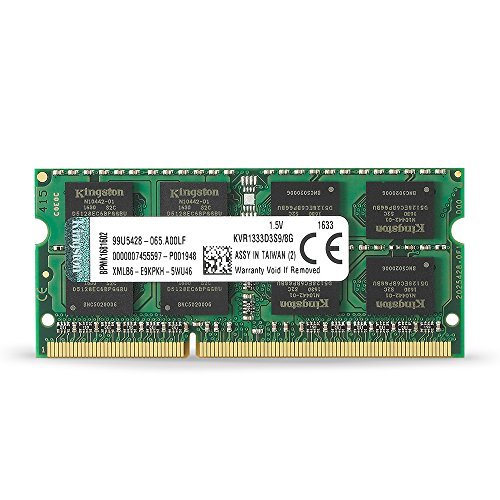 【Kingston】 国内正規代理店品 ノートPC用増設メモリ DDR3-1333 (PC3-10600) 8GB CL9 1.5V N　(shin_画像1