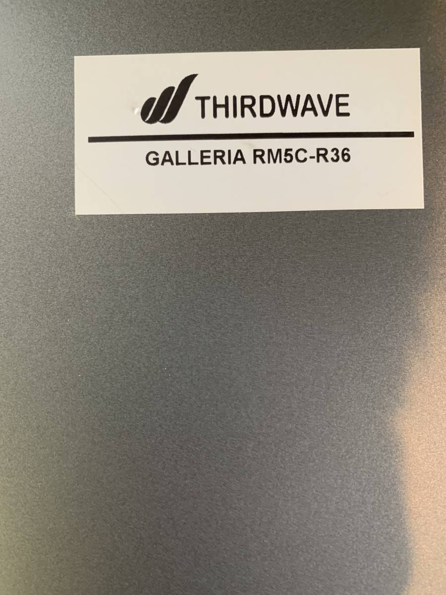 ガレリア GALLERIA RM5C‐R36 ゲーミングPC i5-12400 メモリ24GB RTX3060-12GB　SSD 1TB　 windows11home_画像2