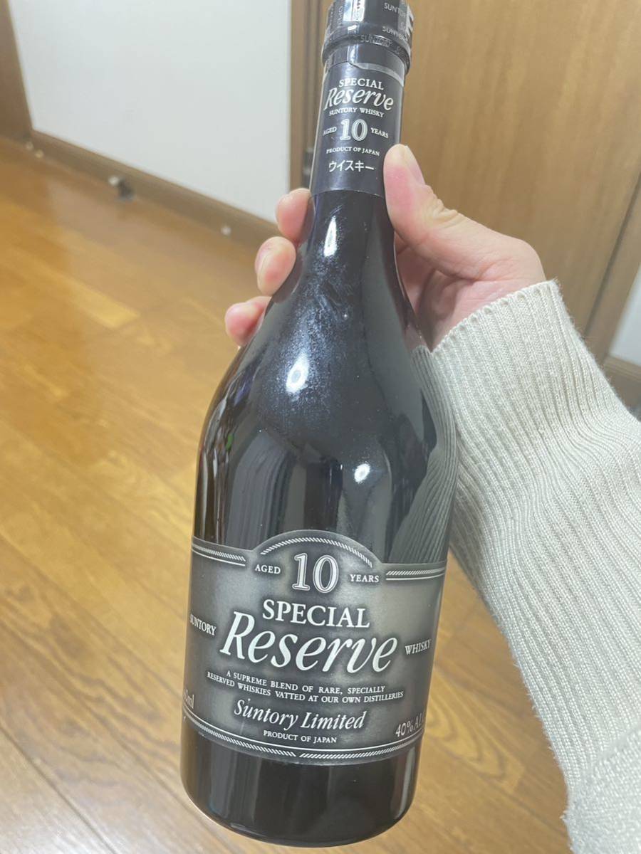  【中古・未開栓】SUNTORY WHISKY RESERVE 10年 サントリー ウイスキー スペシャル リザーブ 国産 660ml 40％ _画像1