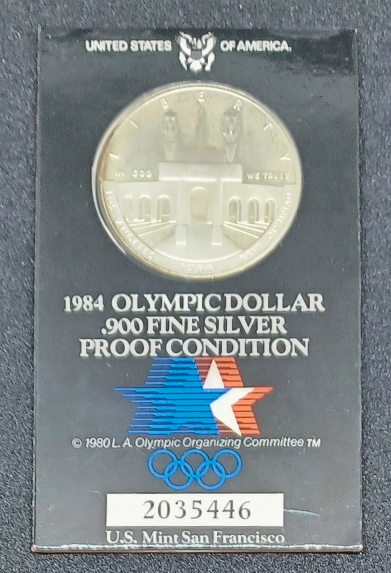 ◇1984年　ロサンゼルスオリンピック記念メダル　ケースなし◇hy435_画像1