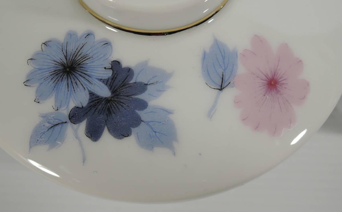 ☆K02 昭和レトロ■茶碗蒸し コスモスに似た花 ３客■の画像5