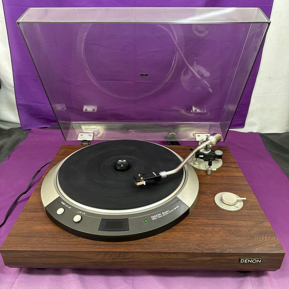 ◆中古 DENON/デノン ターンテーブル DP-50L レコードプレーヤー オーディオ機器 132-34_画像1