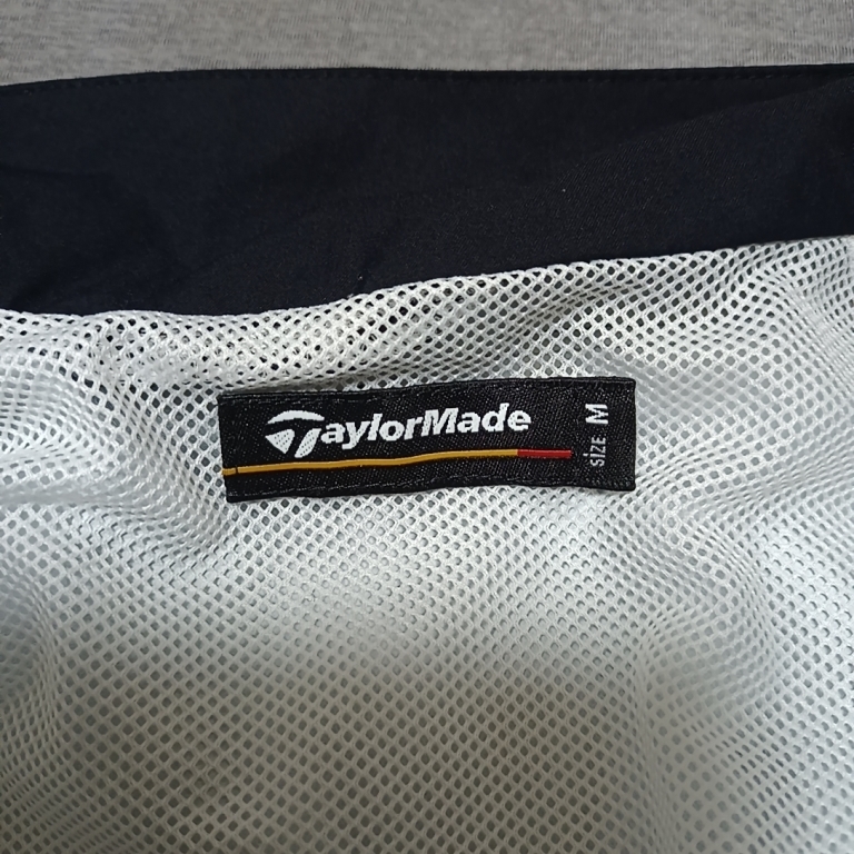 ◆テーラーメイド　ゴルフ　TaylorMade GOLF　メンズ　2WAY ウインドジャケット　Mサイズ　ブラック　黒　ウインドブレーカー_画像9