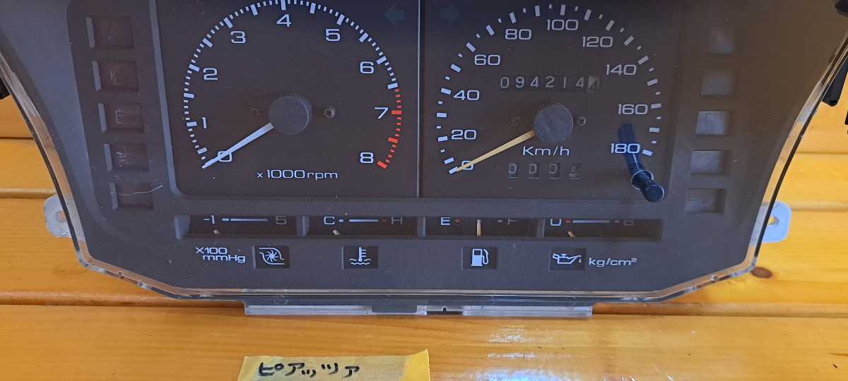 ピアッツァ　JR120 いすゞ 　スピードメーター　ピアッツア 　イスズ 中古　速度計_画像2