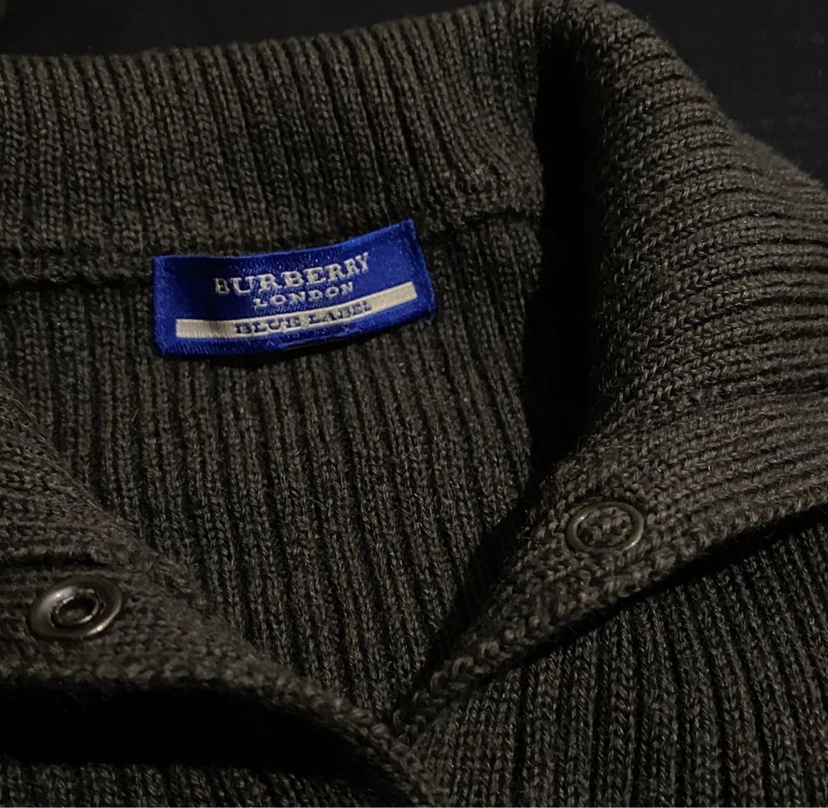 Burberry BlueLabel/バーバリーブルーレーベル      ウール100%セーター ニットカーディガン   M寸