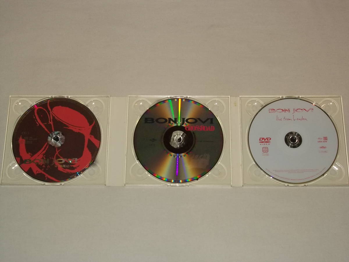 ボン・ジョヴィ/初回限定2CD+DVD クロスロード＆Bサイド＋ライヴ・フロム・ロンドン/ベストアルバム BON JOVI CROSS ROAD BESTの画像3