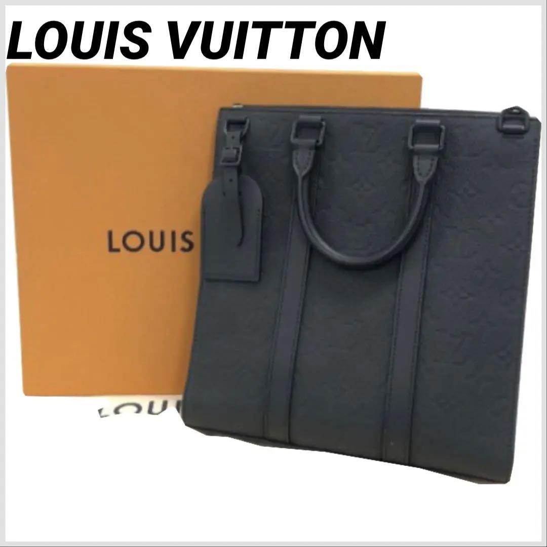 【美品】ルイヴィトン M59960 レザートバトリヨンモノグラム サックプラ クロス トーッグ　LOUIS VUITTON_画像1