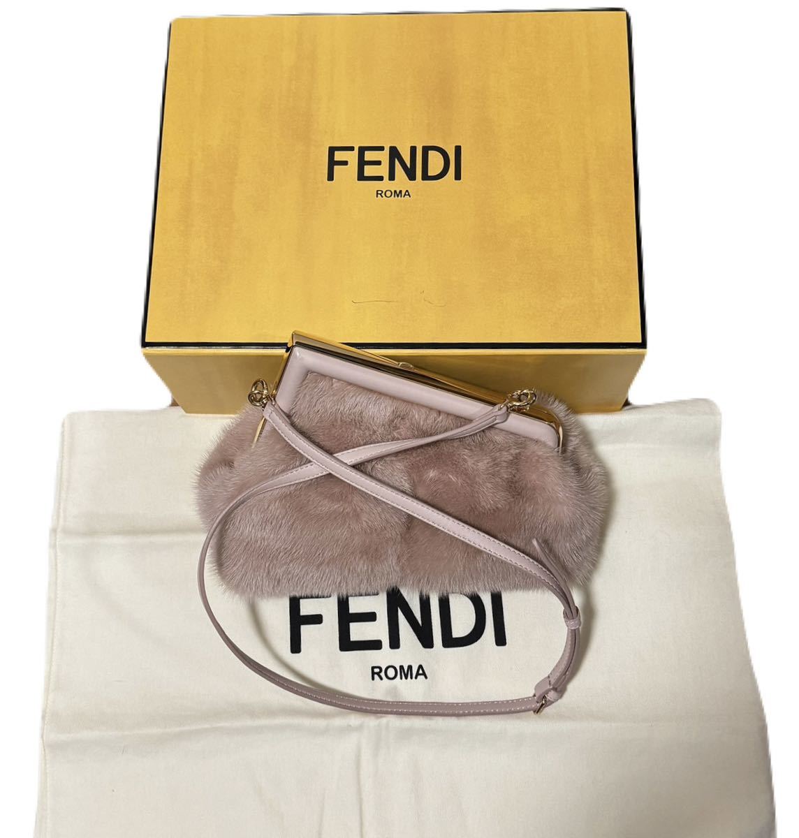 【最高級】フェンディ 8BP129 ミンク ファースト 2WAY ショルダーバッグ　FENDI