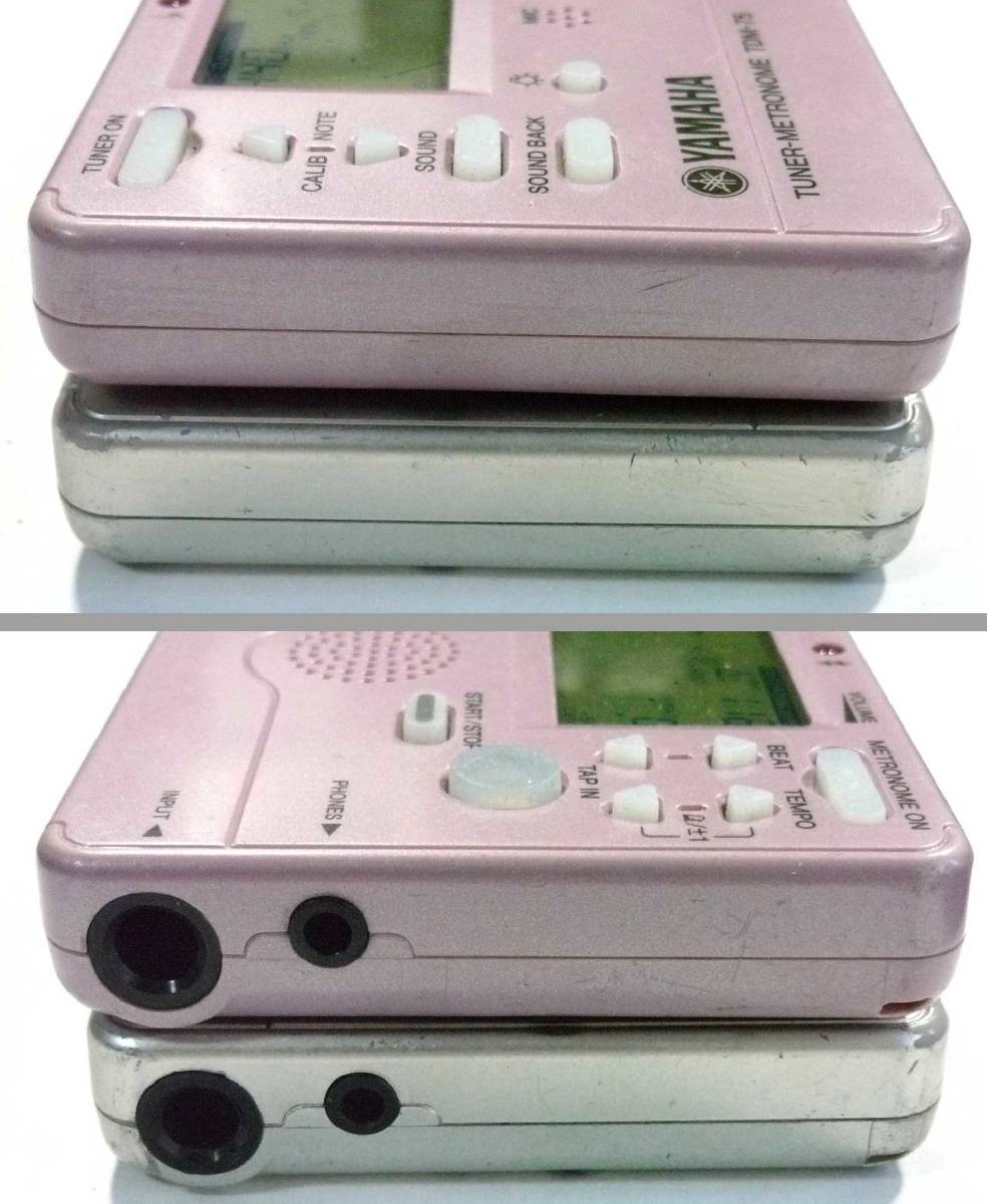 YAMAHA◆TUNER-METRONOME TDM-75 ２台まとめて。 通電確認。 _画像3