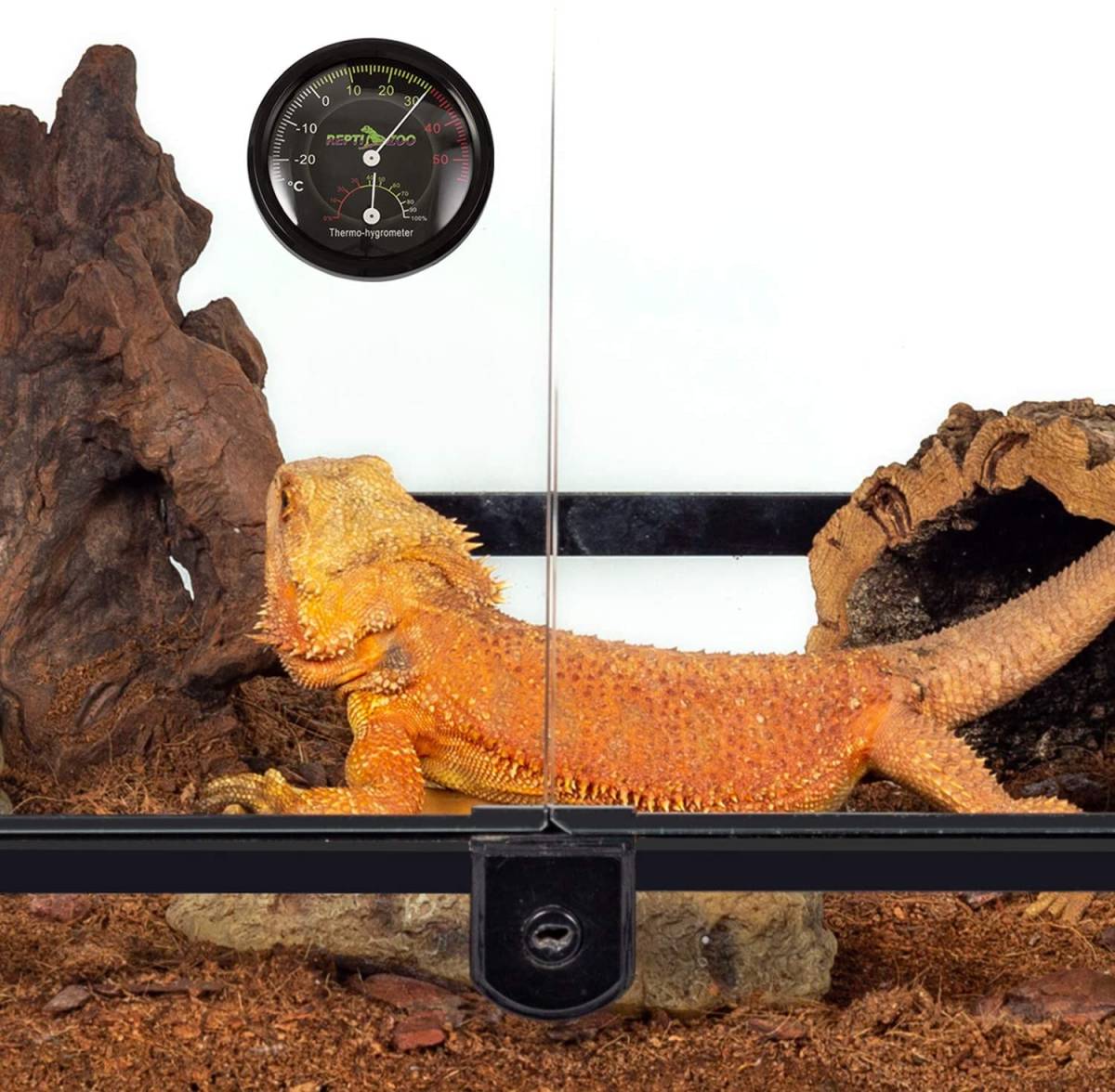温度湿度計 爬虫類用 両生類用 ペット飼育用 乾燥対策 小型 バッテリ不要_画像3