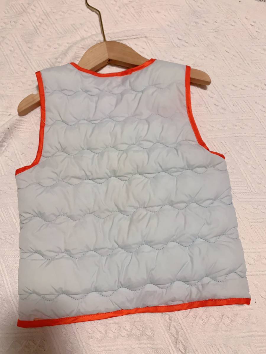  Kids cotton inside the best girls autumn winter outer front opening sleeveless with cotton autumn winter child clothes light weight heat insulation ( size :100cm)G02