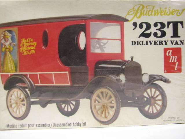 古いプラモデル amt 1/25 Budweiser '23T DELIVERY VAN USA製 バドワイザー デリバリーバン シュリンク未開封_画像3