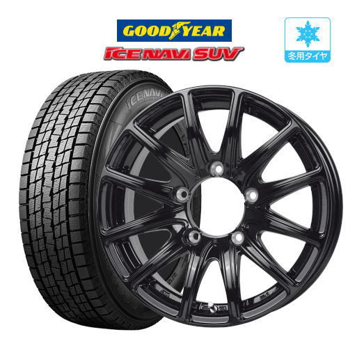 【2023年製】スタッドレスタイヤ ホイール 4本セット バイソン BN-01 グッドイヤー アイスナビ SUV 175/80R16 ジムニー_画像1