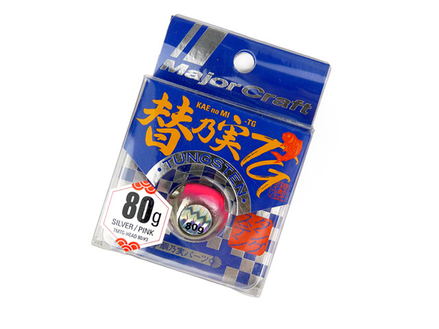 メジャークラフト(Major Craft) 替乃実 TG 80g シルバー/ピンク TMTG-HEAD80 タイラバヘッド タングステン 遊動式 真鯛 マダイ タイラバ_画像1