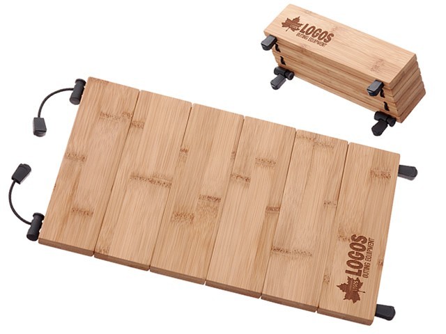 ロゴス(LOGOS) Bambooパタパタまな板mini コンパクト 折りたたみ式 アウトドア用 カッティングボード 竹 バンブー 収納 便利 調理器具_画像1
