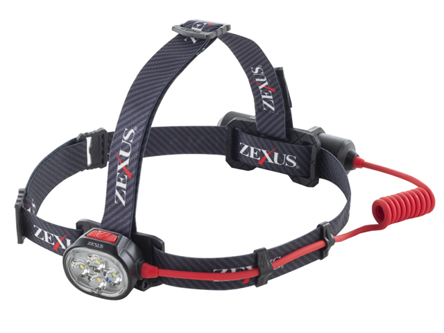 冨士灯器 ZEXUS LED LIGHT ZX-R380（充電タイプ） 高輝度 ヘッドランプ 防滴 防水 IPX4 可動式 ヘッド 充電式 USB 登山 キャンプ_画像1