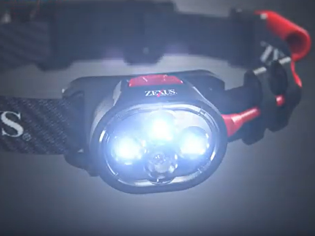 冨士灯器 ZEXUS LED LIGHT ZX-R380（充電タイプ） 高輝度 ヘッドランプ 防滴 防水 IPX4 可動式 ヘッド 充電式 USB 登山 キャンプ_画像2