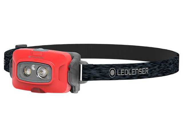 レッドレンザー(LED LENSER) LEDヘッドライト HF4R Core（充電タイプ） レッド 502792 高輝度 ヘッドランプ 防滴 防水 IP68 可動式