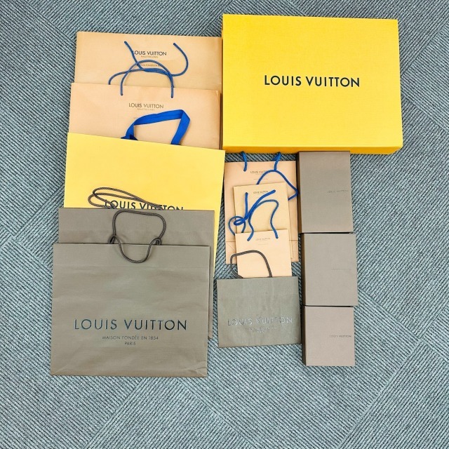 Louis Vuitton 箱 紙袋まとめ 大小 13点 ブランド紙袋 ショッパー ショップバッグ 1円出品 ファッション 小物 かわいい 便利 買い物 1960-bの画像1