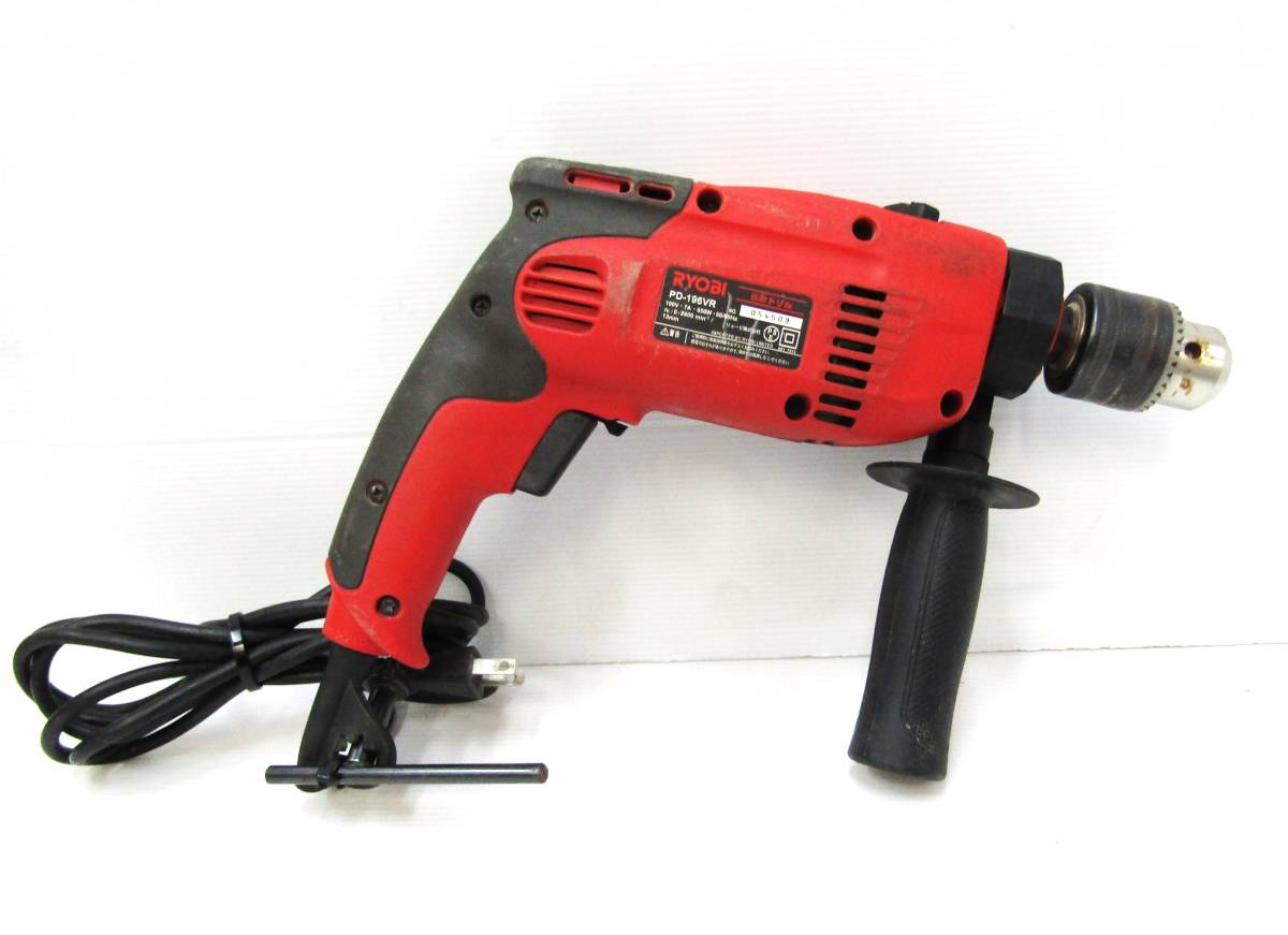 ★中古 リョービ 振動ドリル PD-196VR 専用ケース付き 電動工具 RYOBI★z1の画像3