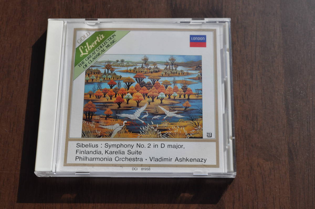 シベリウス：交響曲第2番/フィンランディア/カレリア@ヴラディーミル・アシュケナージ&フィルハーモニア管弦楽団/ゴールドCD/Gold CD_画像1