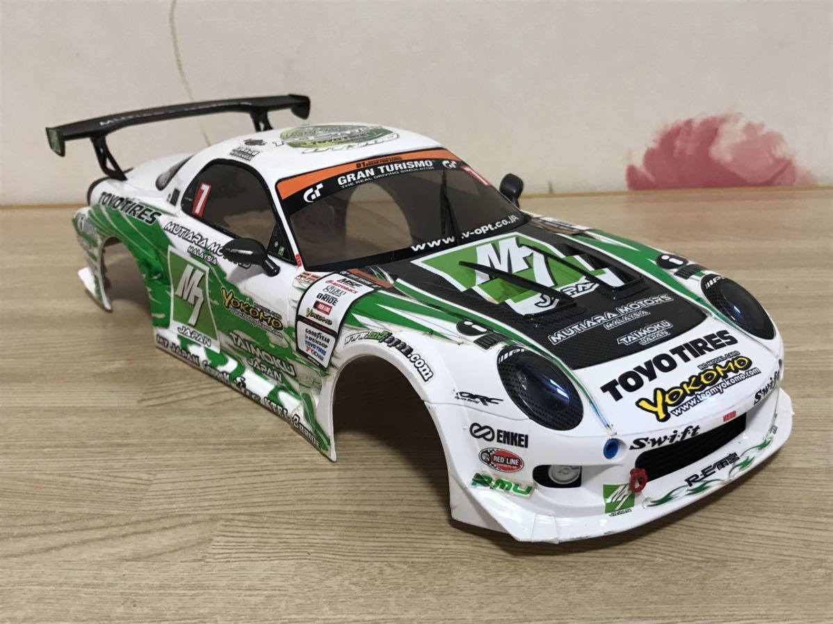 送料無料　1/16 マツダ RX-7 RE雨宮 ドリフト　ラジコンボディ　ヨコモ YOKOMO MAZDA FD3S イチロクM 当時物