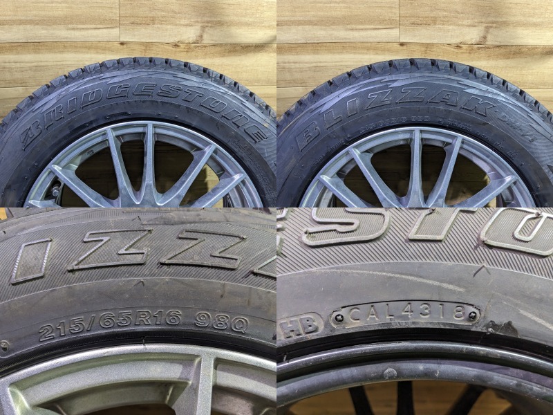 2018年 スタッドレス BRIDGESTONE BLIZZAK DM-V1 215/65R16 98Q ZACK 16 6.5J +35 PCD114.3 5H アルファード ヴェルファイア CH-R 等 D478_画像6