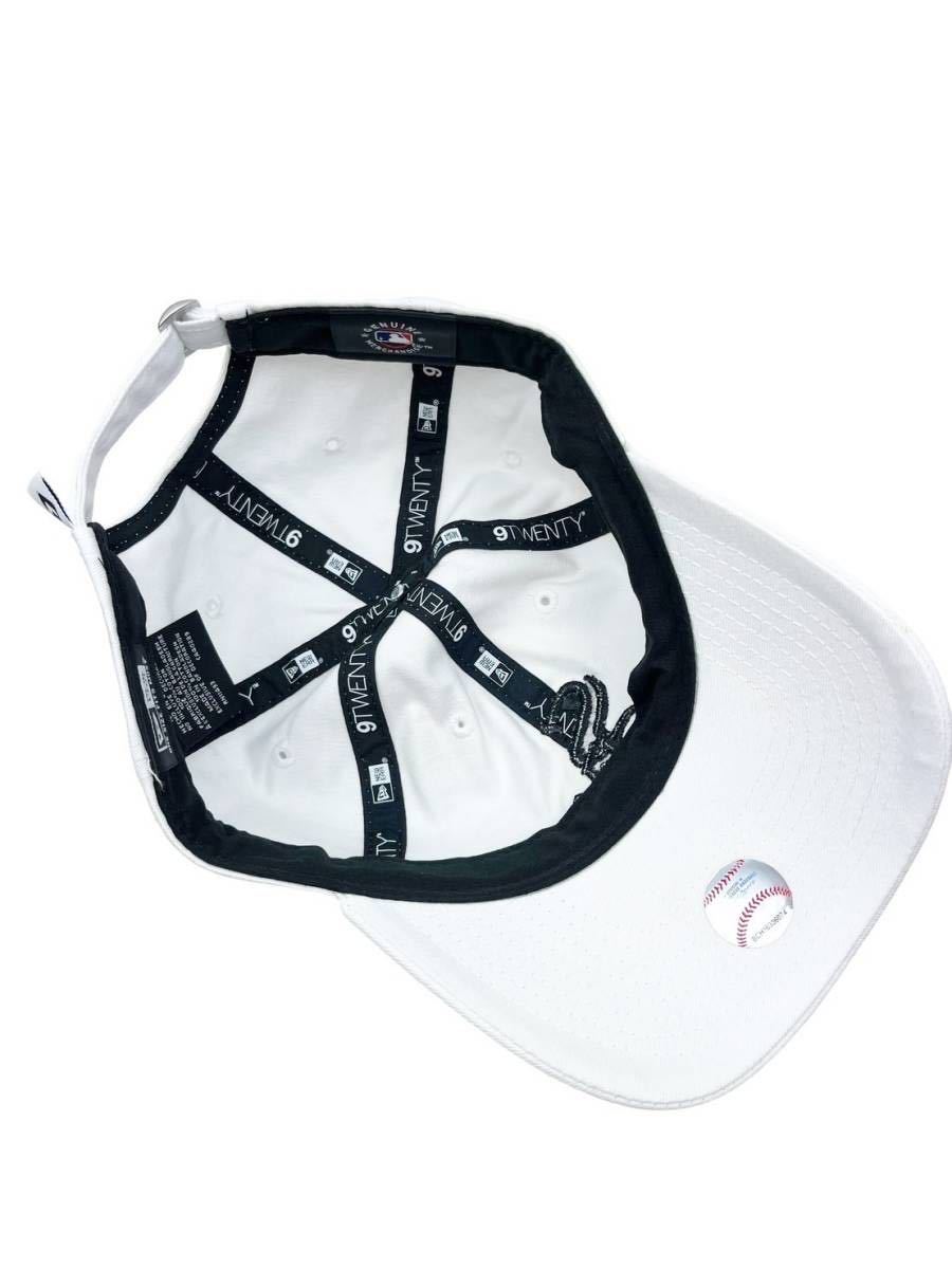 ニューエラ キャップ 帽子 9TWENTY 920 コットン素材 柔らか ホワイトソックス ホワイト 野球チーム MLB ロゴ NEWERA 9TWENTY 新品_画像4