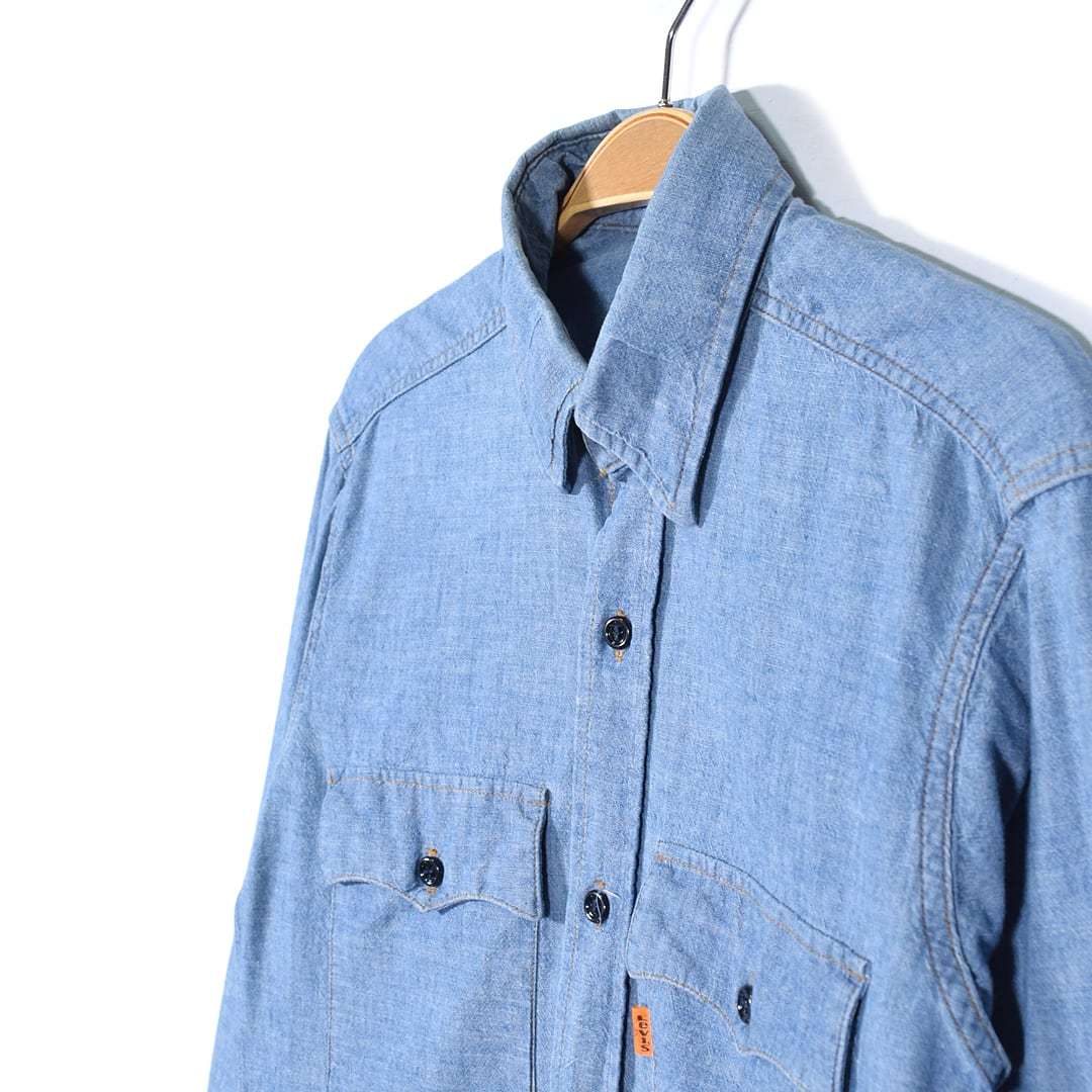 80s リーバイス ヴィンテージ シャンブレーシャツ オレンジタブ 80s リーバイス ヴィンテージ シャンブレーシャツ オレンジタブ