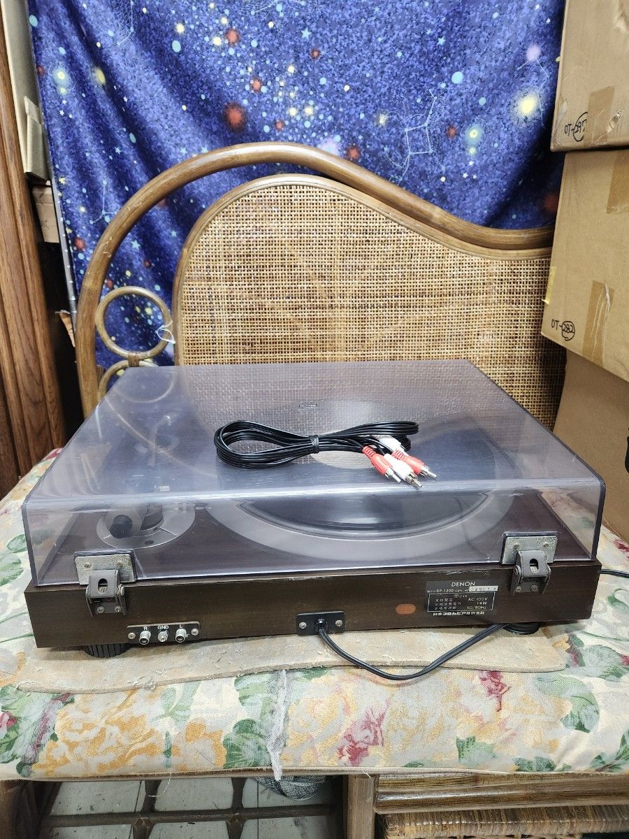 フルレストア超美品！新品カートリッジ！DENONレコードプレーヤーDP-1200