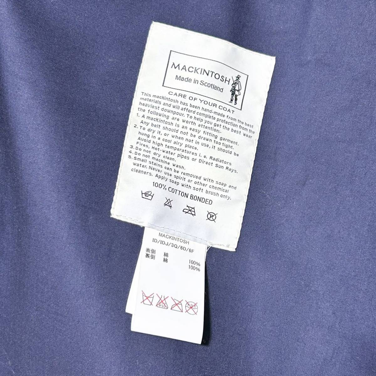 MACKINTOSH×HYKE резина скидка пальто с отложным воротником подкладка имеется длинное пальто серый 2 размер 